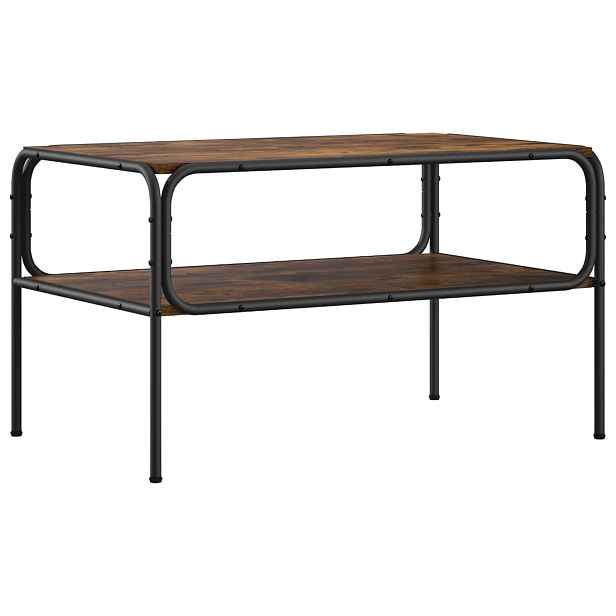 vidaXL Boční stůl Kouřový dub 100 x 50 x 46 cm Kompozitní dřevo