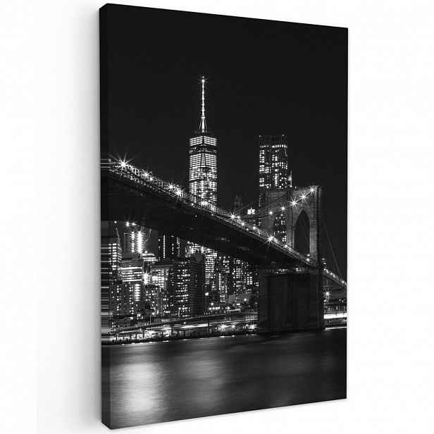 MuchoWow OBRAZ NA PLÁTNĚ New York - Brooklyn - most 60x90 cm