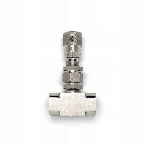 Panelový dávkovací ventil G1/8" nerezový SS304 mikropřesnost 160 bar