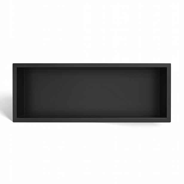 Výklenková police Balneo Wall-box One černá z nerezové oceli 60x20x10 cm