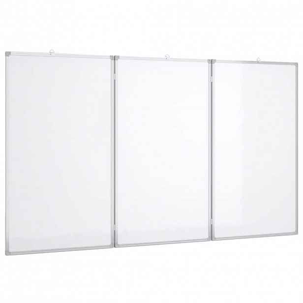 vidaXL Magnetická tabule rozkládací 120 x 100 x 1,7 cm hliník