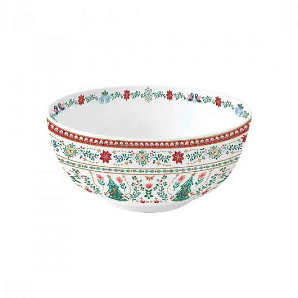 Mísa, porcelánová, 23 cm, "Christmas Folk" - Easy Life