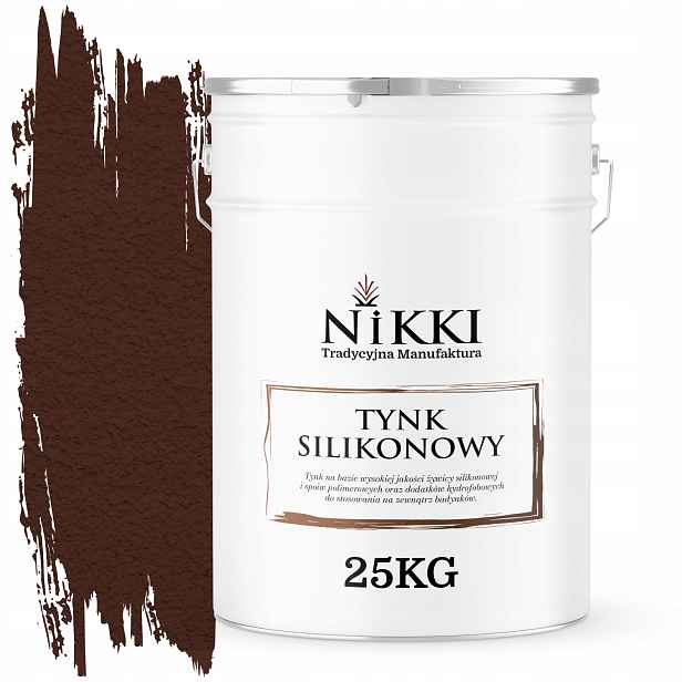 Silikonová Omítka Fasádní Hnědá Teplá Ral 8016 25KG Zrno 3.0mm