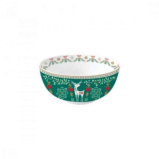 Porcelánová miska, 15 cm, "Christmas Folk" - Easy Life