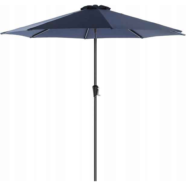 Zahradní Slunečník Ø 300 CM Uv Ochrana Pro Upf 50+ Klasický Slunečník S Klikou
