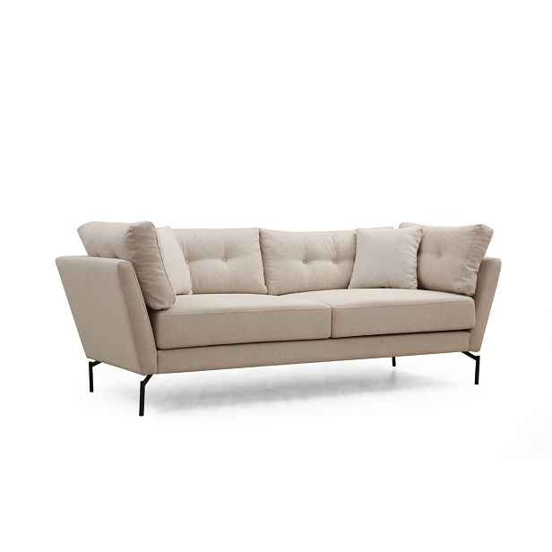 Hanah Home Třímístná pohovka Mapa 214 cm krémová