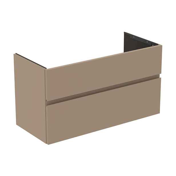 Ideal Standard Finesse - Umyvadlová skříňka, 100x44x55 cm, 2 zásuvky, Matt Greige E3388UP