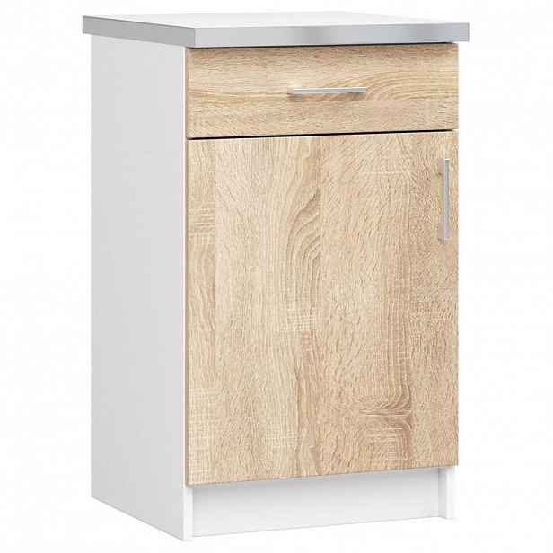 RAUMHIRSCH FURNITURE SPODNÍ SKŘÍŇ Bílá, dub Sonoma 82/50/44,5
