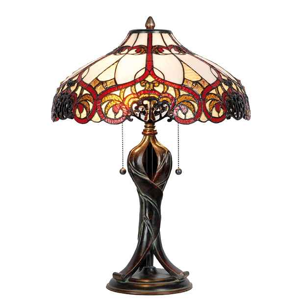 Stolní lampa Tiffany - Ø 41*56 cm  Clayre & Eef