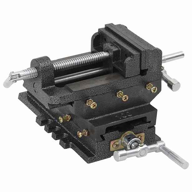 vidaXL Strojní svěrák pod vrtačku křížový ručně ovládaný 78 mm