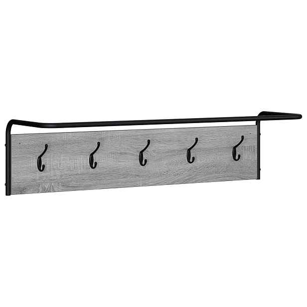 vidaXL Věšák na kabáty Šedý Sonoma 100 x 30 x 25 cm Kompozitní dřevo