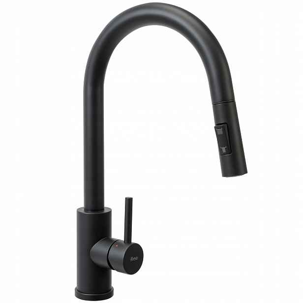 Kuchyňská baterie Černá Matná Vytahovací Sprcha Vysoká 39,5 cm