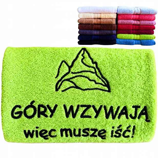 Dárek pro Milovníky Hor milovníka milovnice Velký Ručník s výšivkou nápis