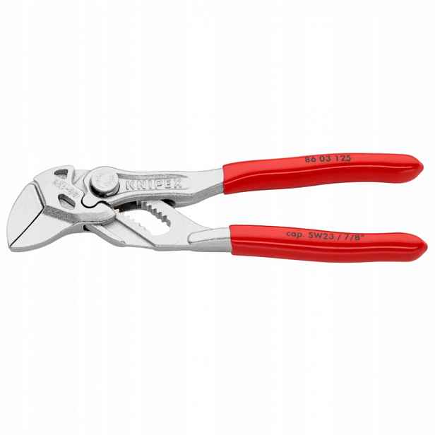 Szczypce nastawne do rur z kluczem Knipex