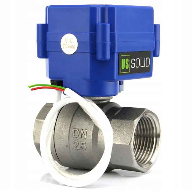 U.s. Solid Kulový kohout s pohonem 1" nerezová ocel, elektrický ovládaný