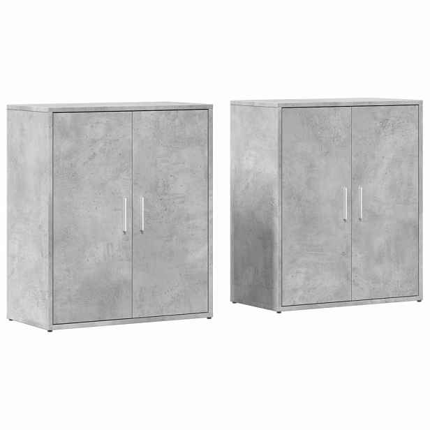 vidaXL Příborníky 2 ks betonově šedé 60 x 31 x 70 cm kompozitní dřevo