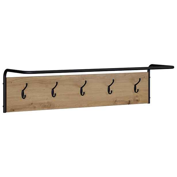 vidaXL Věšák na kabáty Dub artisan 100 x 30 x 25 cm Kompozitní dřevo