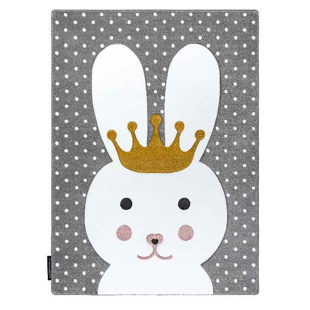 Dětský kusový koberec Petit Bunny grey, 200x290, šedá, dětský pokoj, Dywany Łuszczów