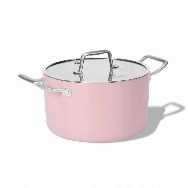 Elmich Nepřilnavý keramický hrnec Vital Ø 24 cm (5L) růžová
