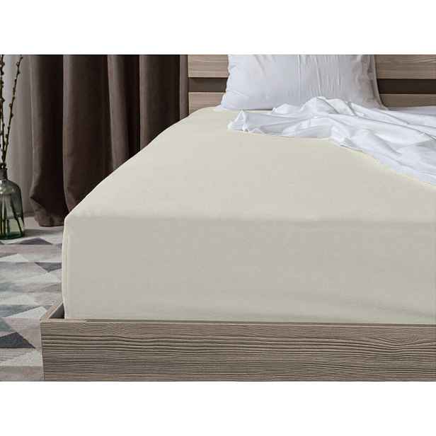 Jersey prostěradlo šedobéžové 90 x 200 cm