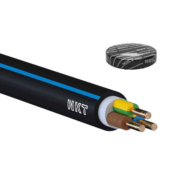 Kabel CYKY-J 3× 1,5 RE 50 m/bal.