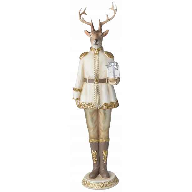 Vánoční figurka Sob zlatá| 41 cm Jako Dárek