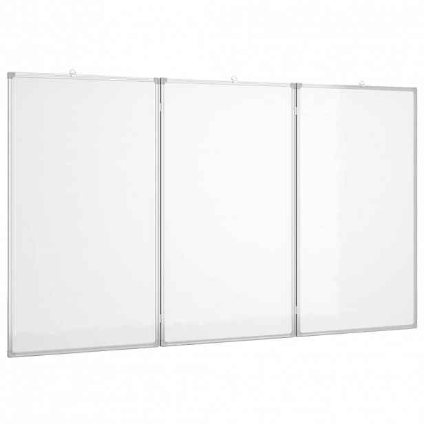 vidaXL Magnetická tabule rozkládací 180 x 100 x 1,7 cm hliník