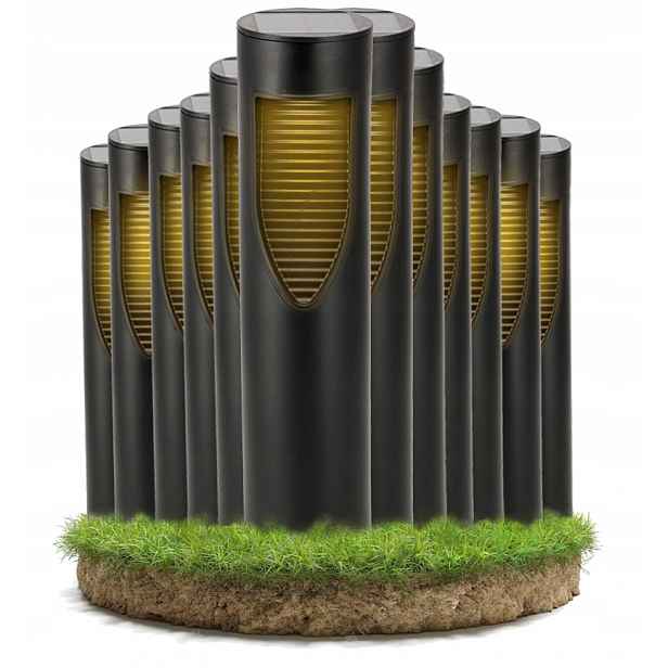 12 x Solární Lampa Zapichovací zahradní vodotěsná senzor soumraku Led sloupek