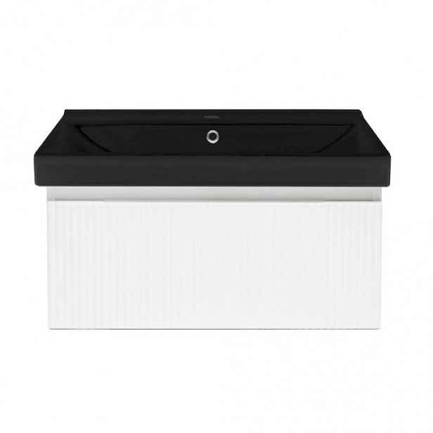 Koupelnová skříňka s umyvadlem SAT Evolution 78x30x45 cm bílá mat SATEVO80WMU1MB