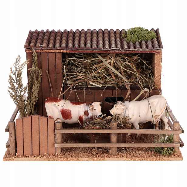 Pohyblivá Figura Do Betlému 'krávy V Oboře' pro postavy o výšce 12 cm