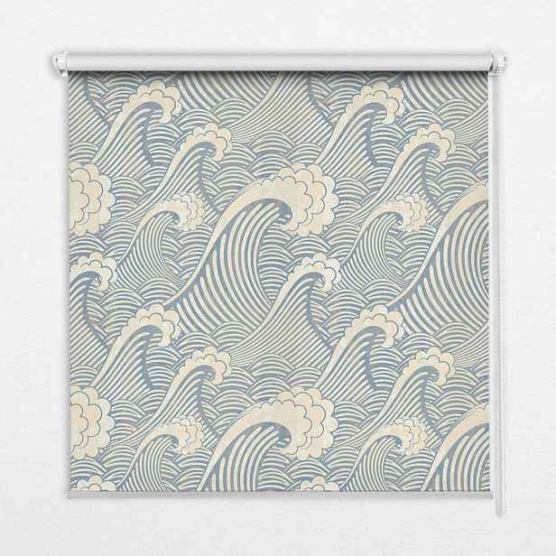 TULUP VNITŘNÍ roleta - okenní roleta - roleta - 60x140 cm - Vodní vlny
