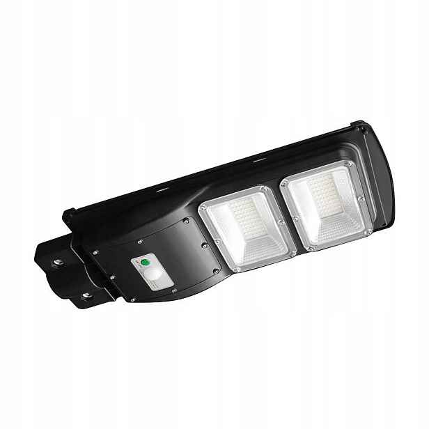 V-tac Led solární pouliční lampa 8W černá VT-ST120W 6000K