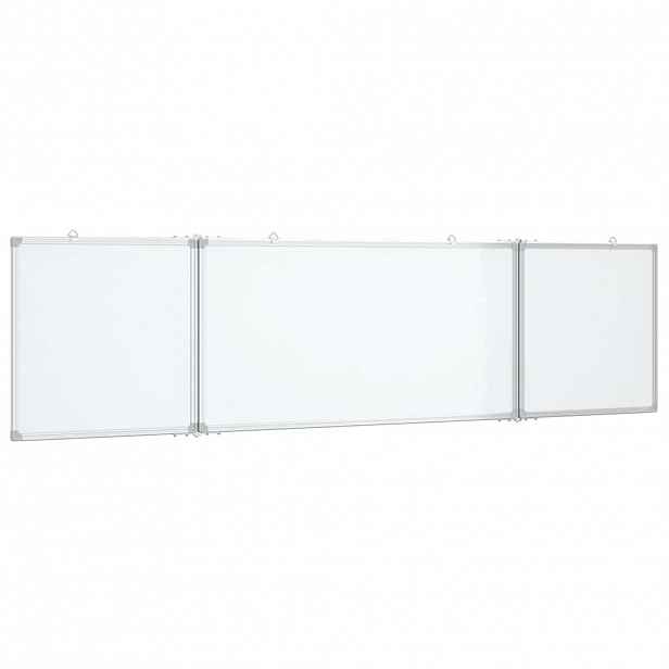 vidaXL Magnetická tabule rozkládací 160 x 40 x 1,7 cm hliník
