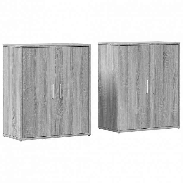 vidaXL Příborníky 2 ks šedé sonoma 60 x 31 x 70 cm kompozitní dřevo