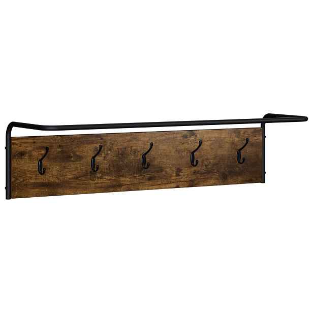 vidaXL Věšák na kabáty Kouřový dub 100 x 30 x 25 cm Kompozitní dřevo