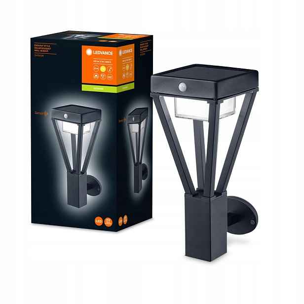 Zahradní lampa Led fasádní nástěnné svítidlo 6W 550lm IP44 Snímač pohybu soumraku