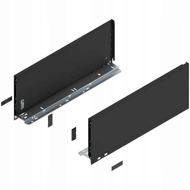 Blum 770C4502S Bok Legrabox výška C 177 mm délka 450 mm pure černý mat