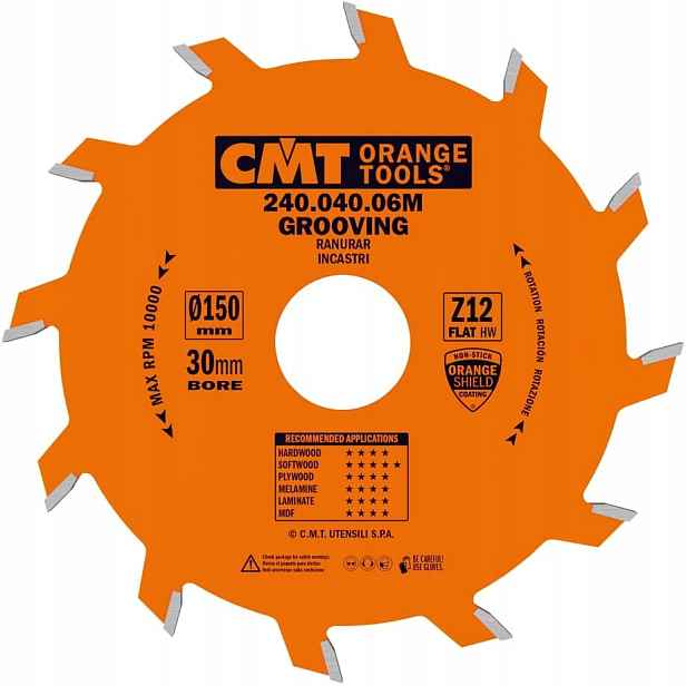 Cmt Drážkovací pila Z12 150x30x4,0 mm