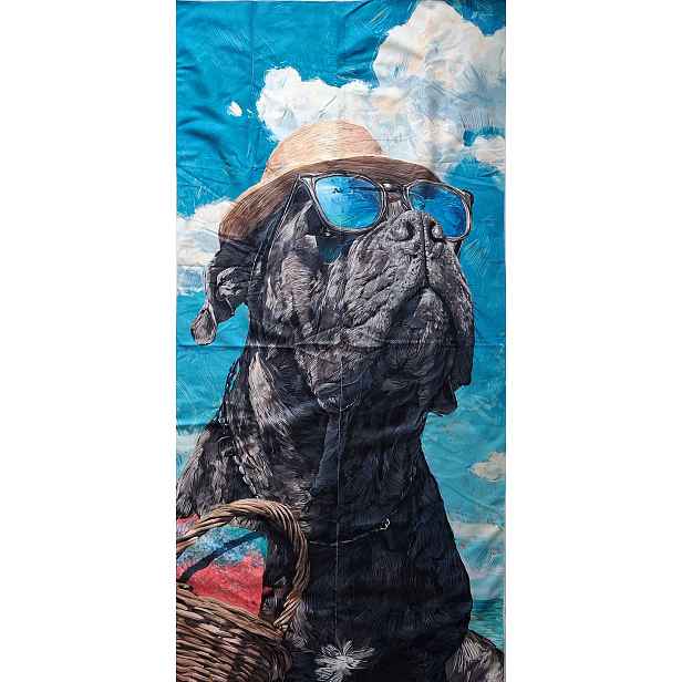 Ručník Cane Corso Italian Mastiff Na Dovolené Plážový Ručník 75x150