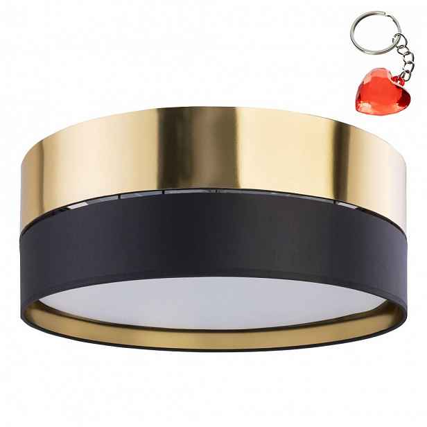 Stropní Svítidlo Stropní Svítidlo Lustr Černo-zlatý 3xE27 Kov 16.5 cm Tk Lighting