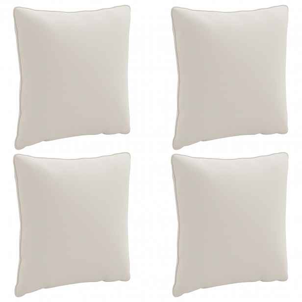 vidaXL 4-dílné zádové polstrování PUTTEN 4 pcs 100% polyester Bílá