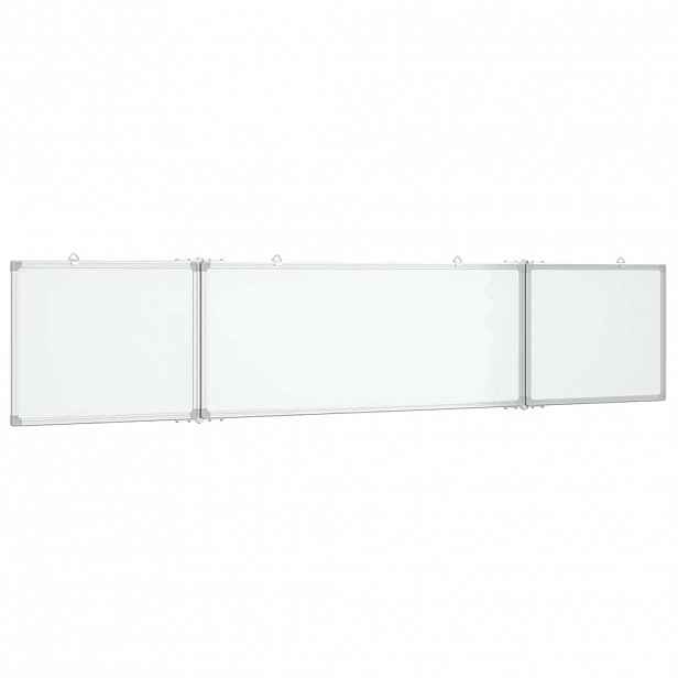 vidaXL Magnetická tabule rozkládací 200 x 40 x 1,7 cm hliník