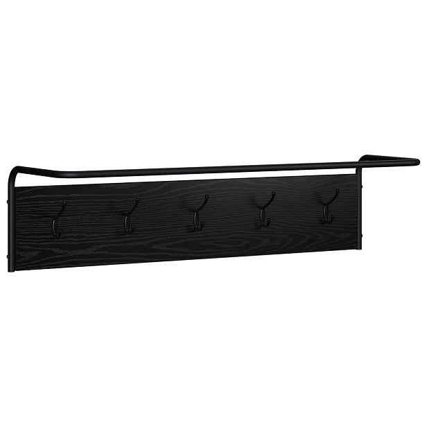 vidaXL Věšák na kabáty Černý dub 100 x 30 x 25 cm Kompozitní dřevo