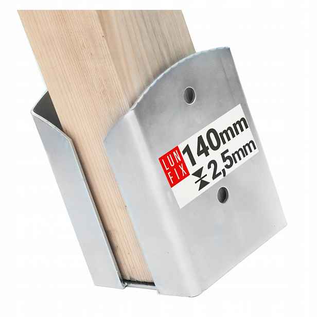 Základna sloupku Pspw přišroubovaná k betonu 140 mm 1 Ks.