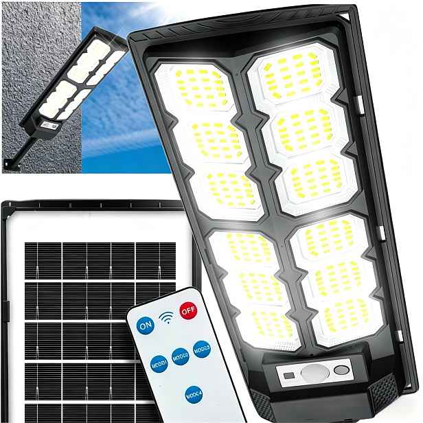 Solární Lampa Se Senzorem Pohybu A Stmívání 3000 W