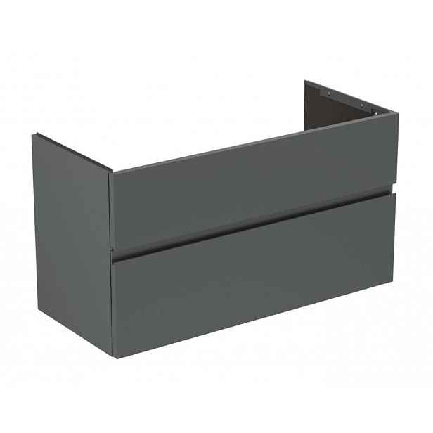 Ideal Standard Finesse - Umyvadlová skříňka, 100x44x55 cm, 2 zásuvky, matný antracit E3388Y2