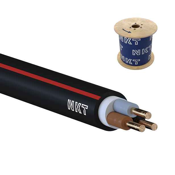 Kabel CYKY-O 3× 1,5 RE 500 m/cívka