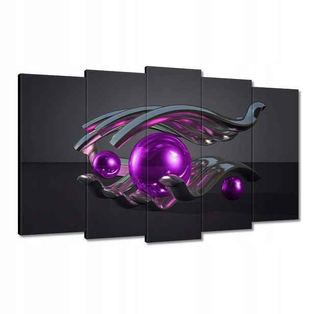 Obrazy 100x60 Fialové koule