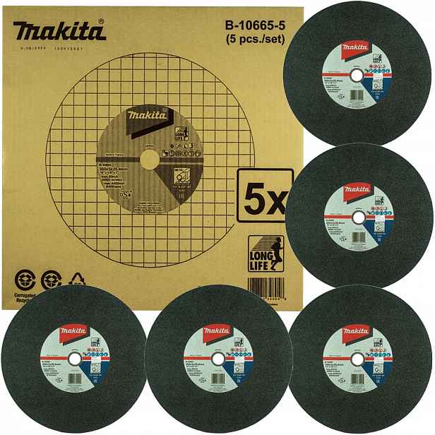 Řezací kotouč na kov Makita B-10665-5 355x25,4 mm LongLife 5 kusů