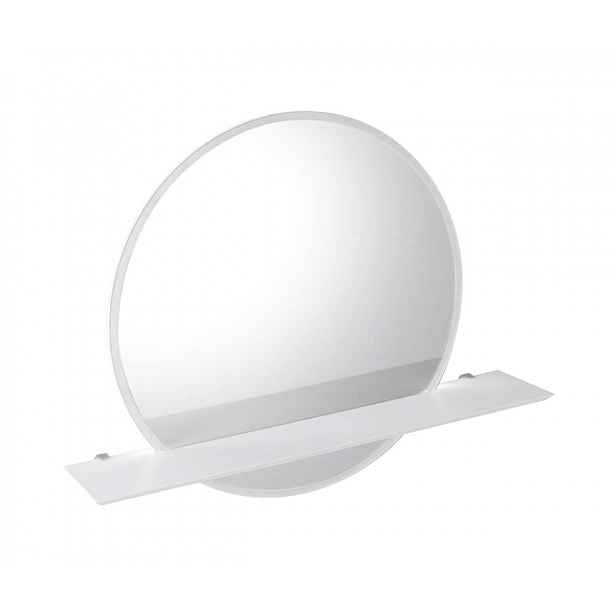 Sapho Viso - Zrcadlo s LED osvětlením, průměr 60 cm, matná bílá VS060-01